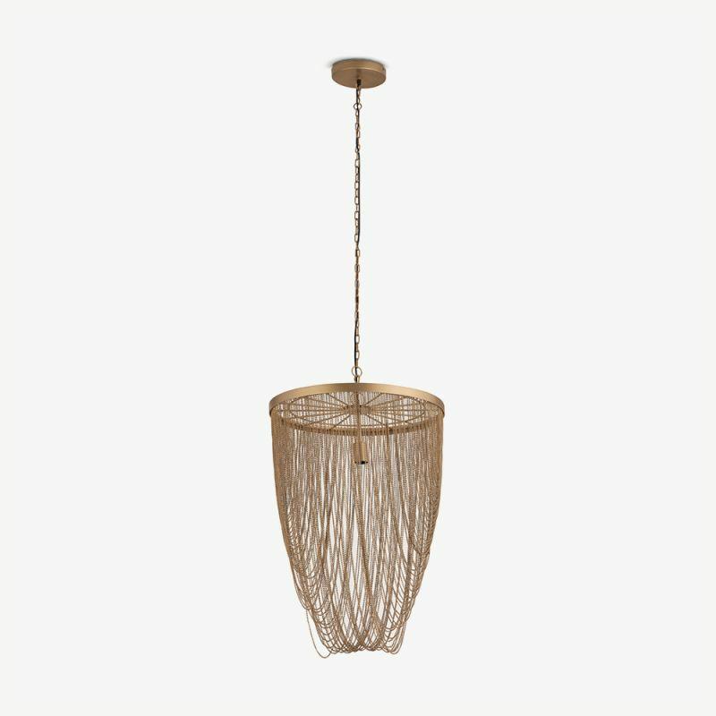 Pendant Lamps |  Zola Small Round Chandelier, Gold Metal Lamps Gold