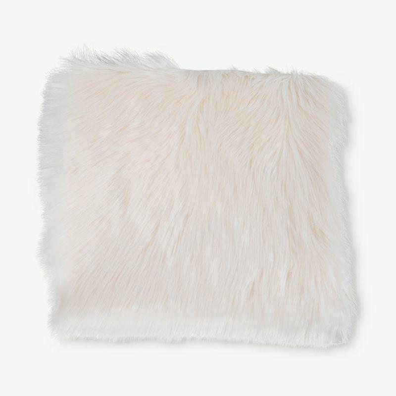 Rugs |  LASKI Square Artificial Lambskin Seat, Ivory, 40x40cm Rugs Rugs