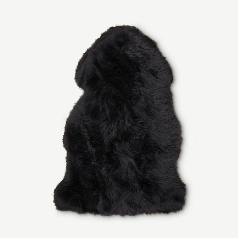 Rugs |  LoLa Real Lambskin Rug, Black, 50x85cm Rugs Black