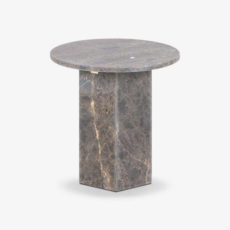 Side Tables |  Efrain Marble Side Table, Brown Side Tables Brown