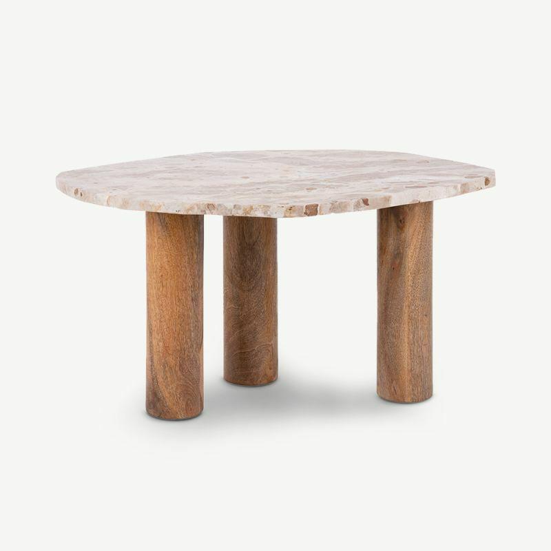 Side Tables |  Jove Marble Side Table, Organic, Wood Side Tables Side Tables