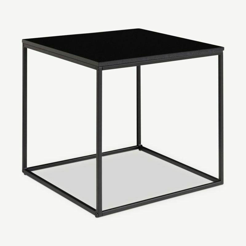 Side Tables |  Mensa Sidetable, Black Steel & Black frame Side Tables Black