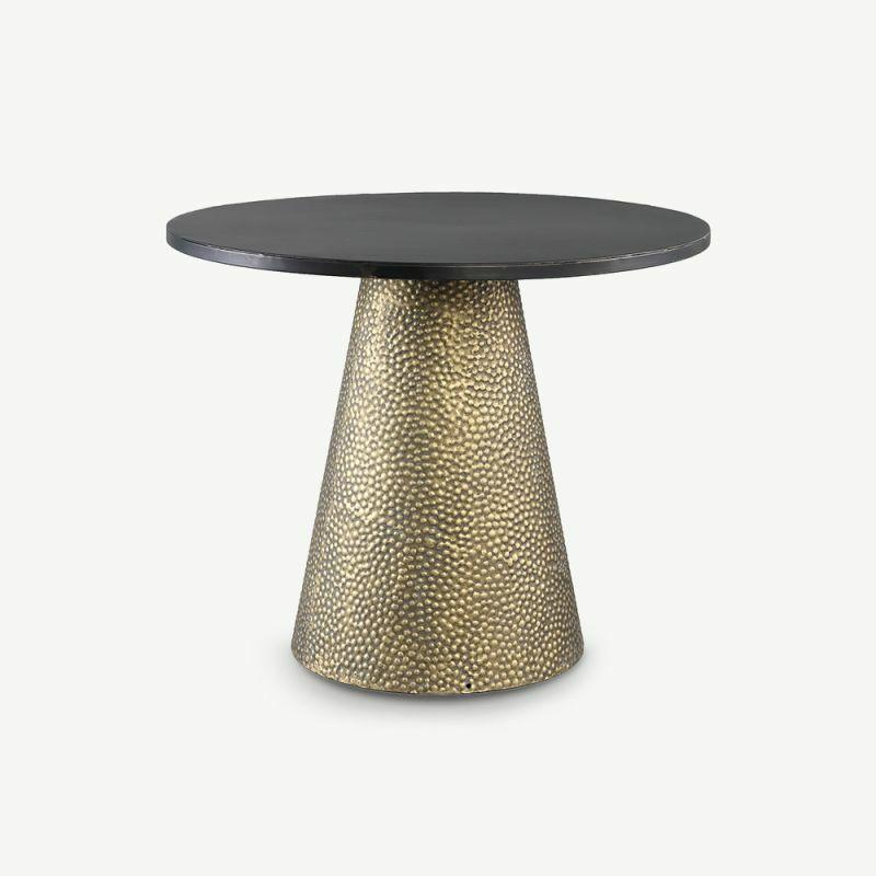 Side Tables |  Yvette Side Table, Gold Metal Side Tables Gold