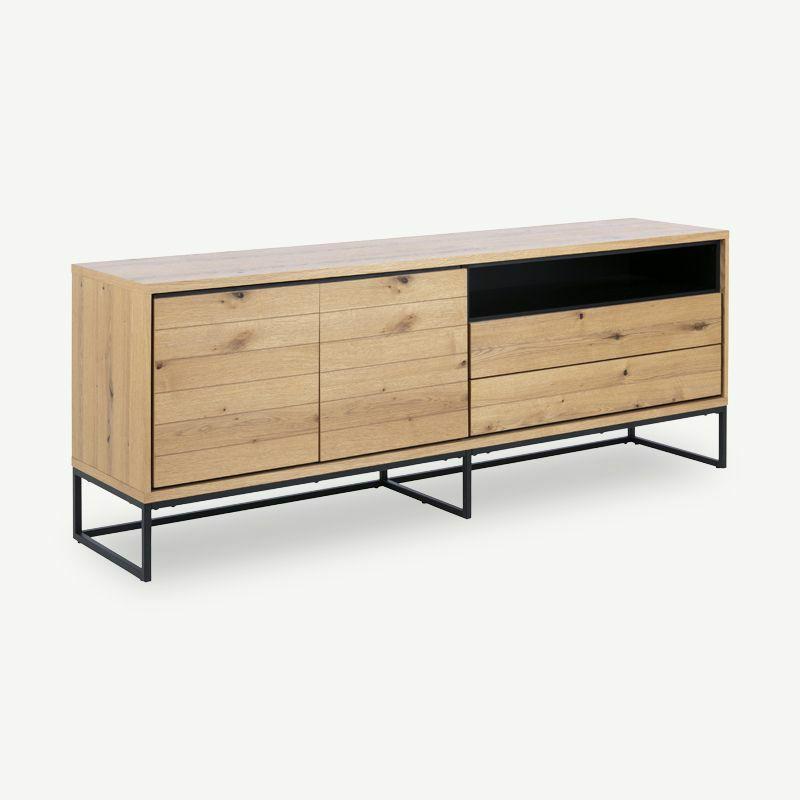 Sideboards |  Gaby Sideboard, Natural Wood & Black frame Sideboards Natural