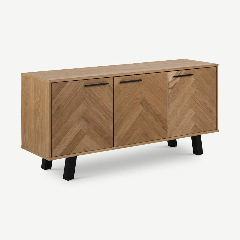 Sideboards |  Jero Sideboard, Natural Wood & Black legs Sideboards Natural