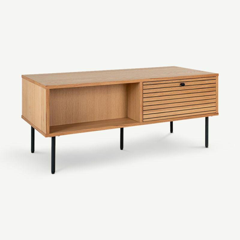 Sideboards |  Lucienne Storage Coffee Table, Natural Wood Sideboards Natural