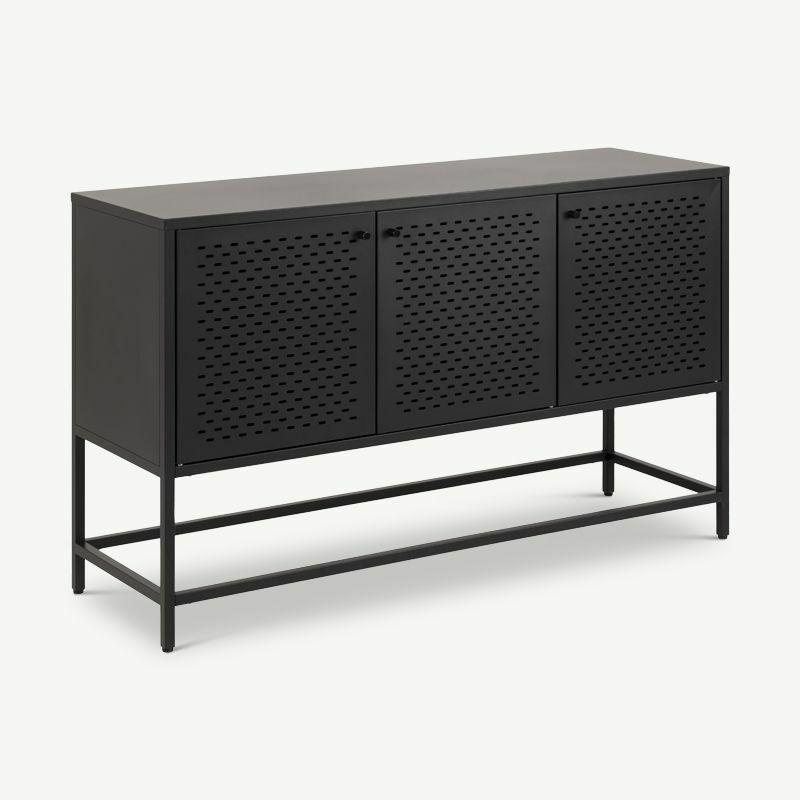 Sideboards |  Macau Sideboard, Black Steel (small) Sideboards Black