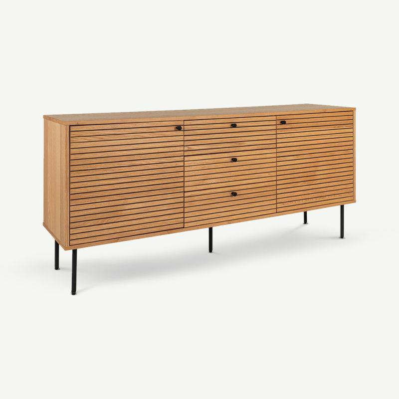 Sideboards |  Masami Wooden Sideboard, Natural Oak Storage Oak