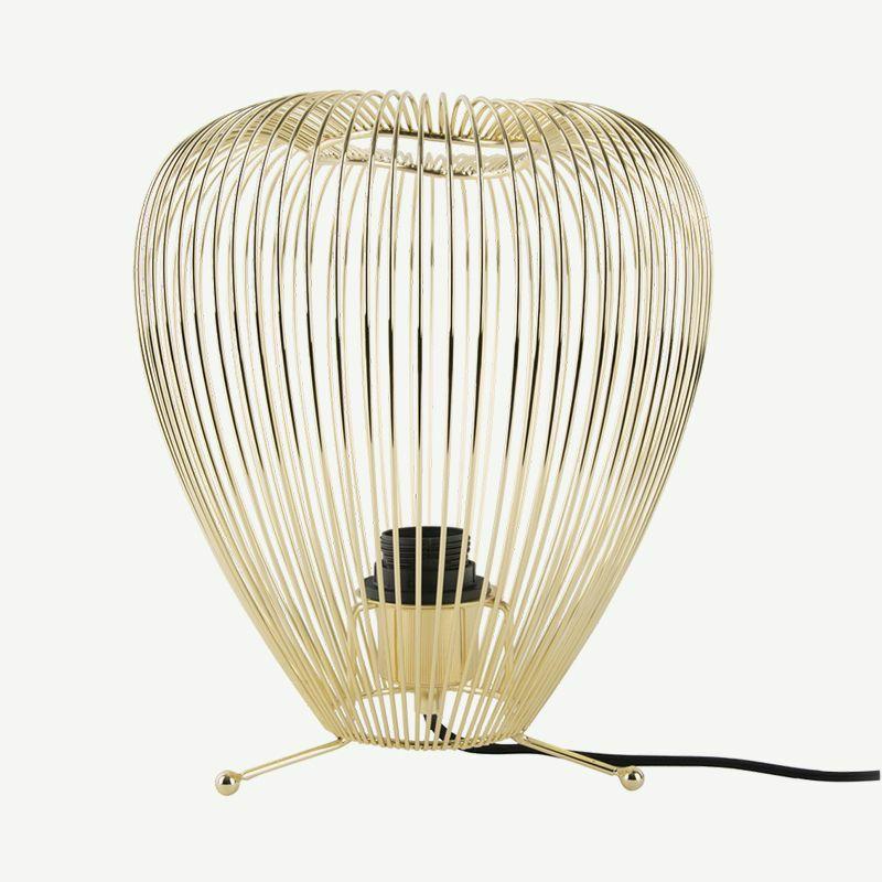 Table Lamps |  Wide Lucid Table Lamp, Gold Iron Lamps Gold