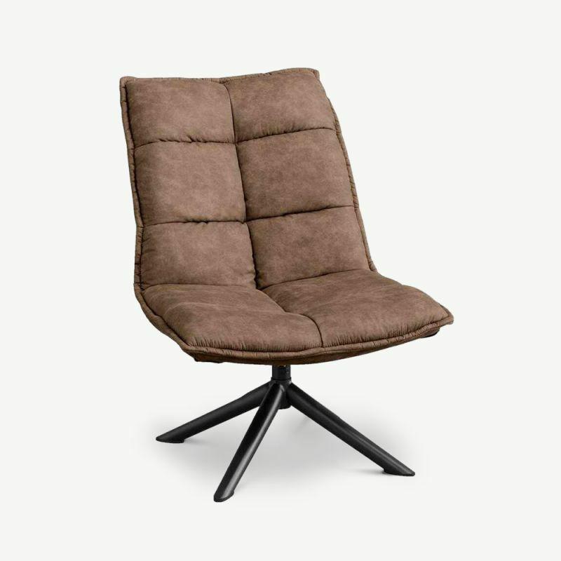 Lounge Chairs |  America Lounge Chair, Brown PU Leather Chairs Brown