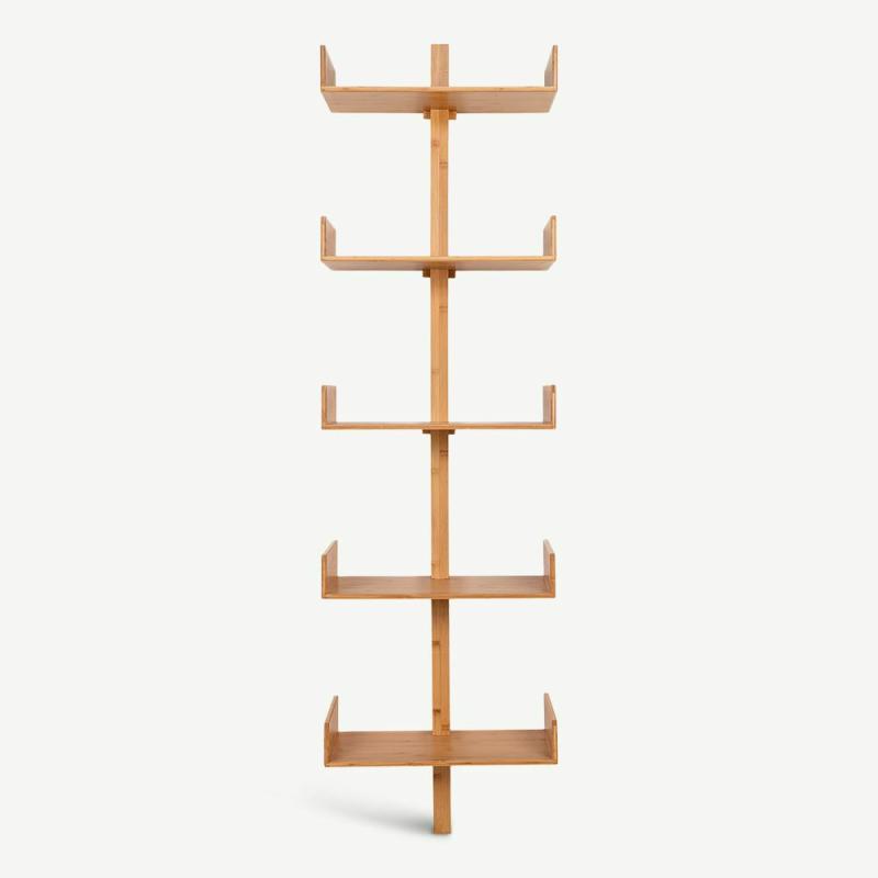 Wall Shelves |  Zephyr Large Wall Shelf, Bamboo Storage Natural