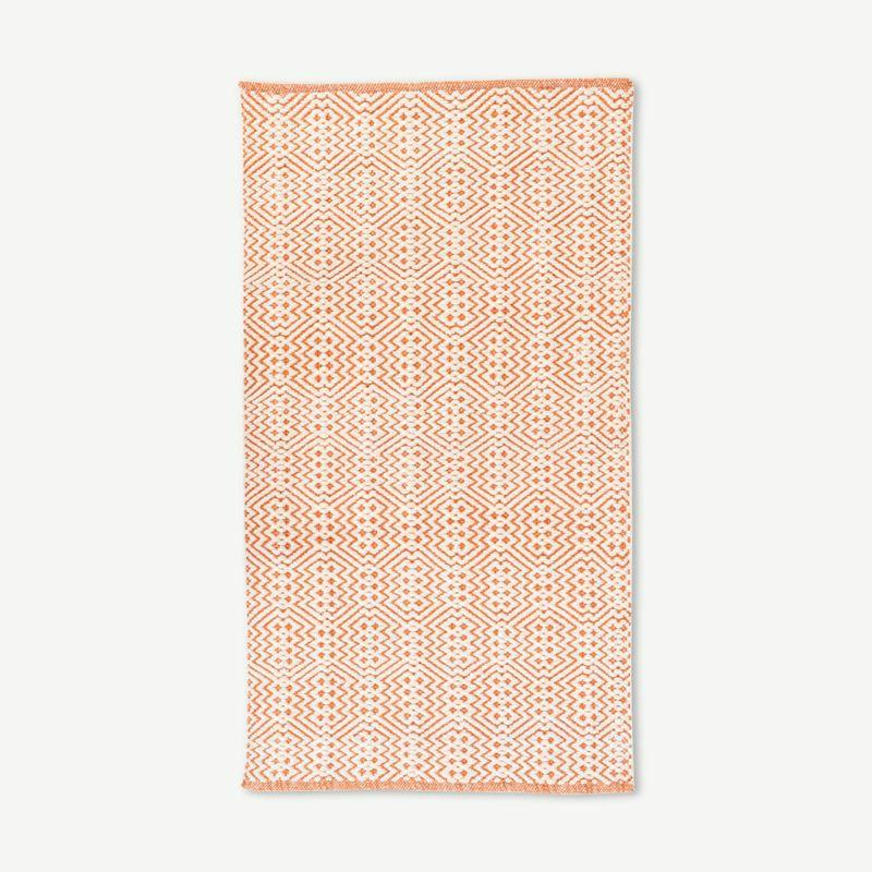 Rugs |  Ibisa Hallway Runner, Dark Coral recycled plastic, 80x150cm Soft Furnishing Pink